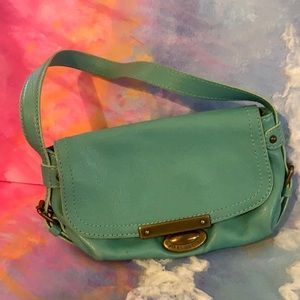 Marc Jacobs teal leather purse